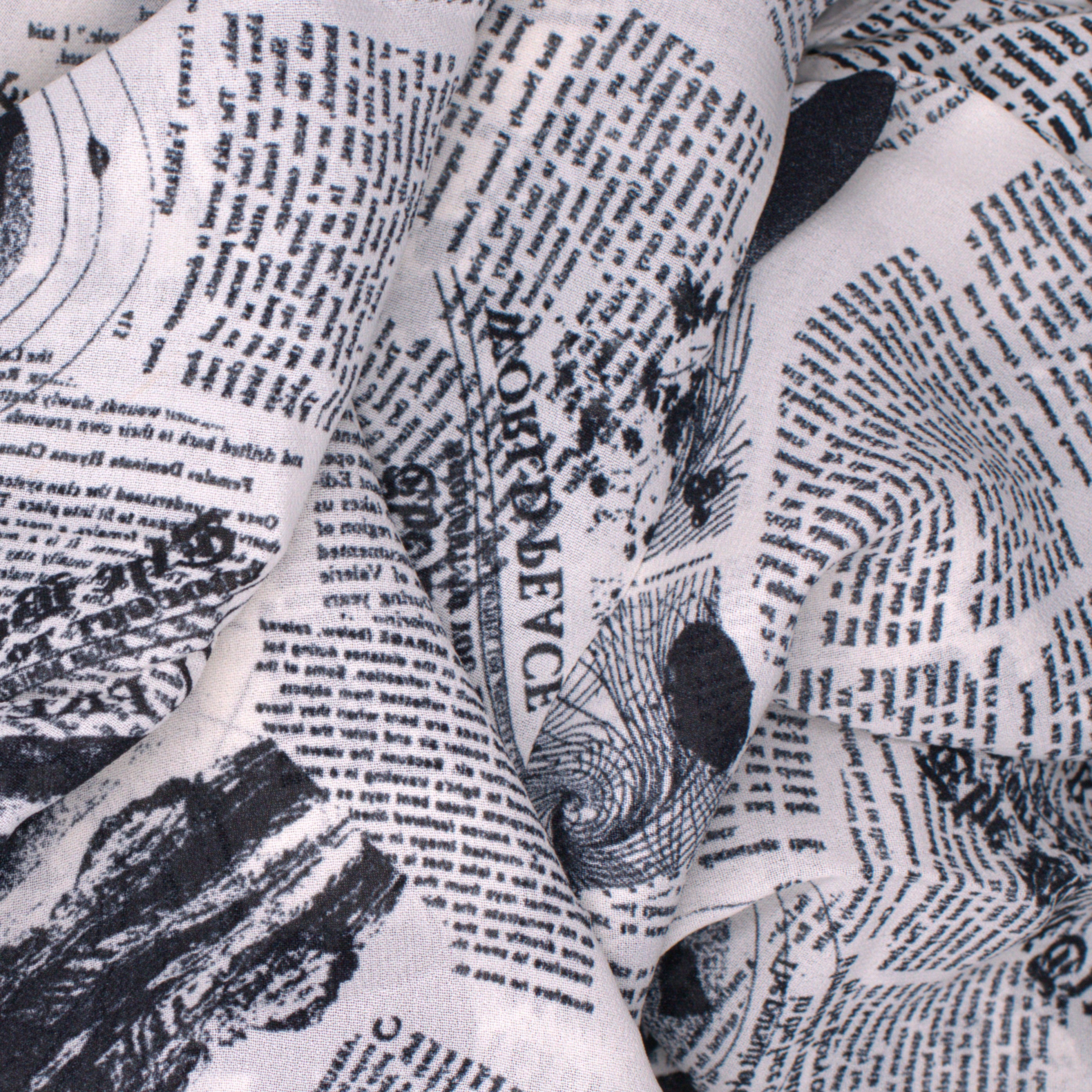 Climate Newsprint Georgette - 4 Yards