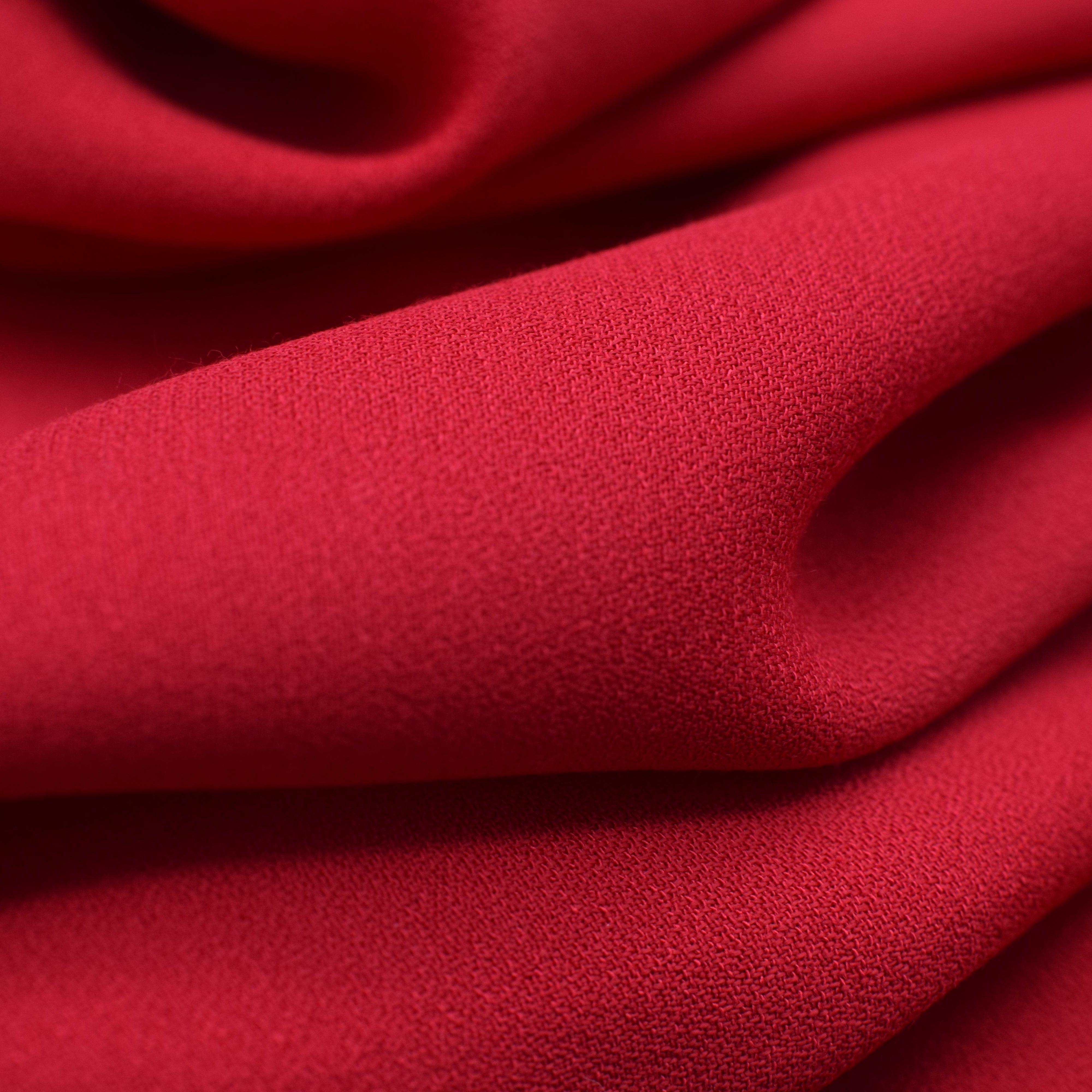Scarlet Crepe - 4 Yards