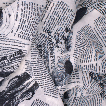 Climate Newsprint Georgette - 4 Yards