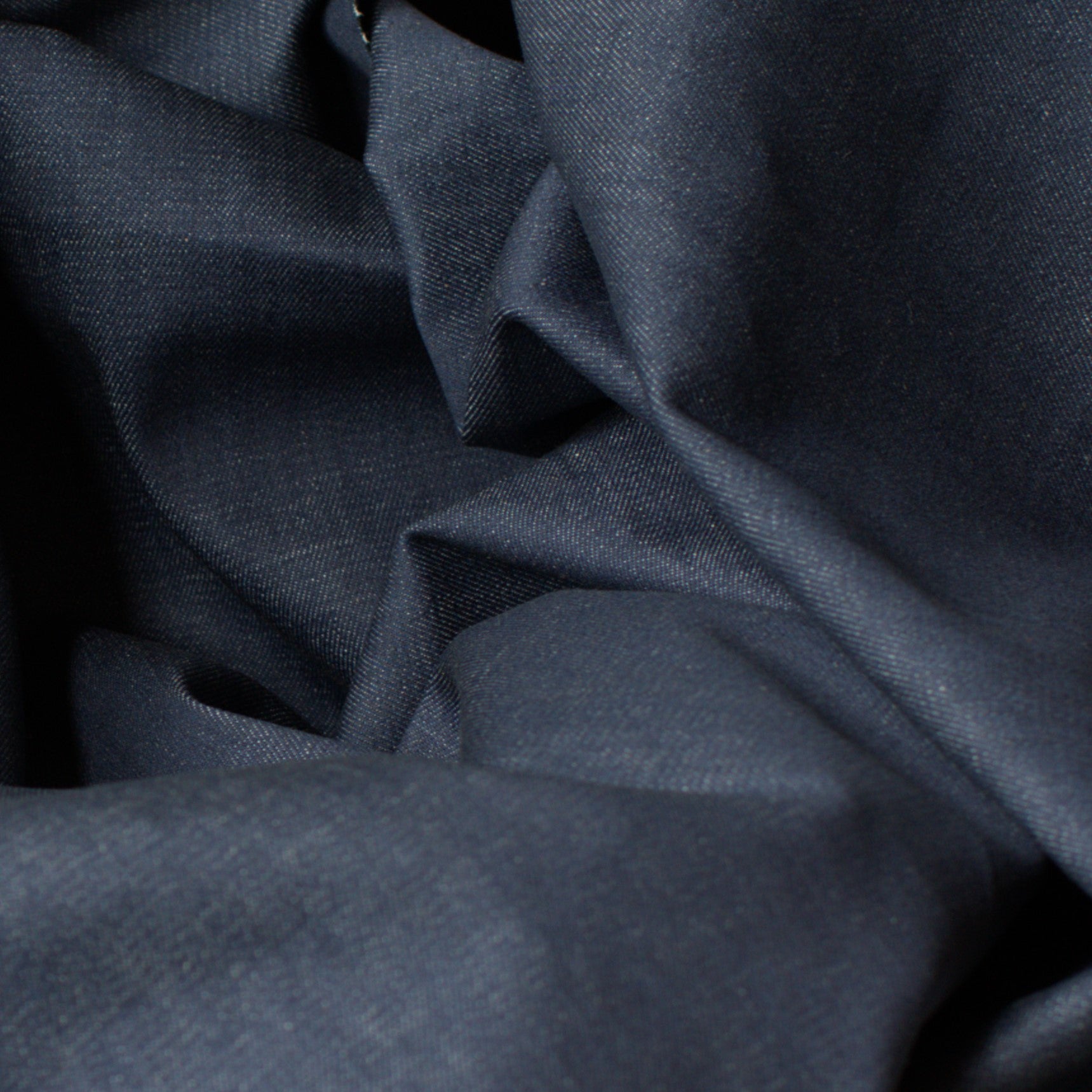 Dark Blue Stretch Eco-Denim - 3 yards